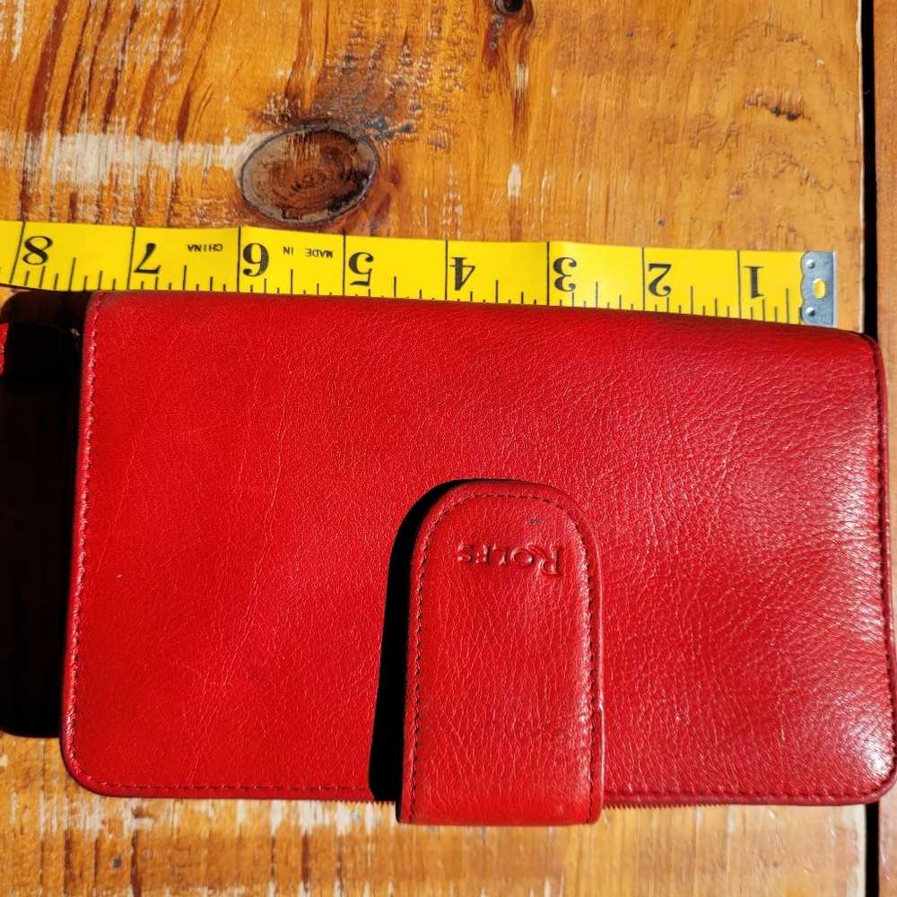 Red Rofls Leather Wallet - Picture 8 of 8